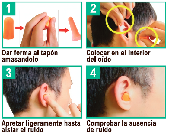 Tapones de oídos cómodos y reutilizables