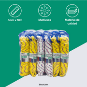 Cuerda multiusos 8mm x10m resistente
