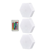 Set 3 luces LED colores con mando