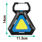 Lámpara triangular LED COB compacta y potente