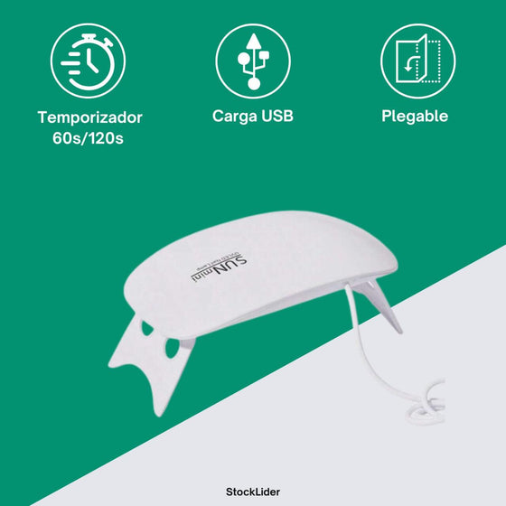 Lámpara LED secador de uñas rápida