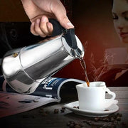 Cafetera italiana inducción 6 tazas inox