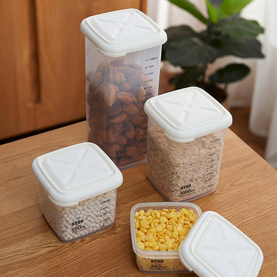 Recipientes apilables con tapa | Set 4