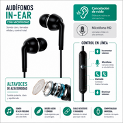 Auriculares con micrófono minijack | ViamoMas