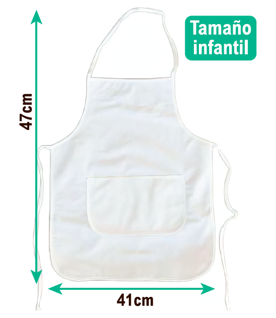 Delantal impermeable infantil doble capa