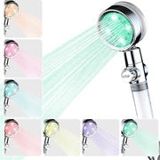 Pack ducha LED y cepillo desenredante