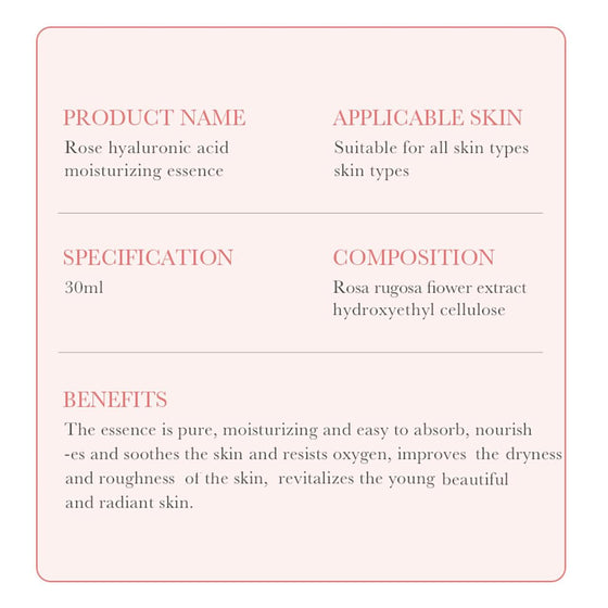 Esencia de Rosa con Ácido Hialurónico 30 ml
