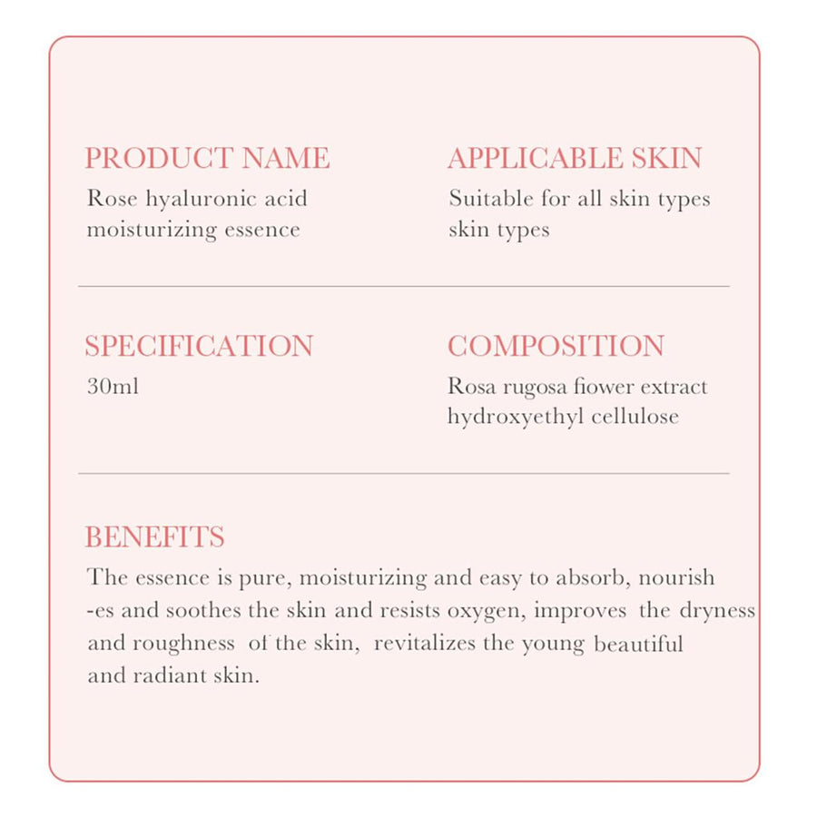 Esencia de Rosa con Ácido Hialurónico 30 ml