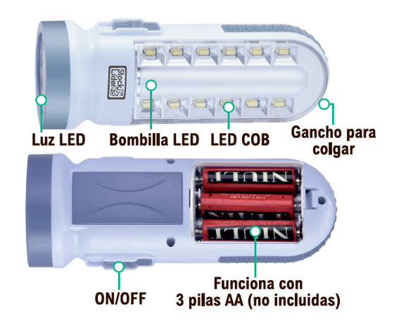 Lámpara de trabajo LED COB portátil | ViamoMas