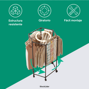 Perchero hexagonal giratorio 360°