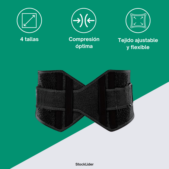 Faja lumbar ajustable para apoyo diario