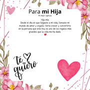 Collar corazón acero con caja LED
