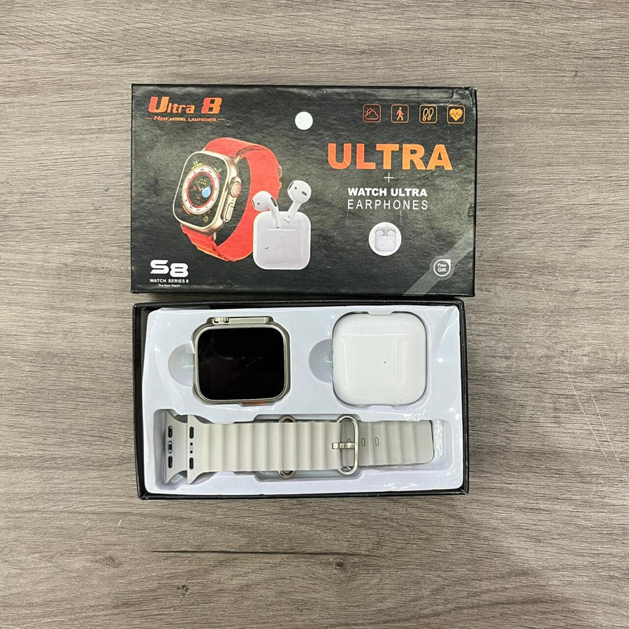Smartwatch Ultra 8 con auriculares