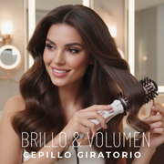 Cepillo giratorio recargable para cabello