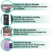 Limpia brochas eléctrico 3 en 1 | ViamoMas