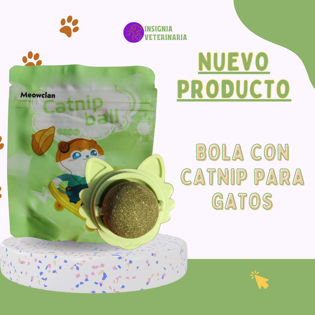 Bola de Catnip Adhesiva para Gatos