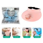 Gorra ventilador USB 360° | ViamoMas