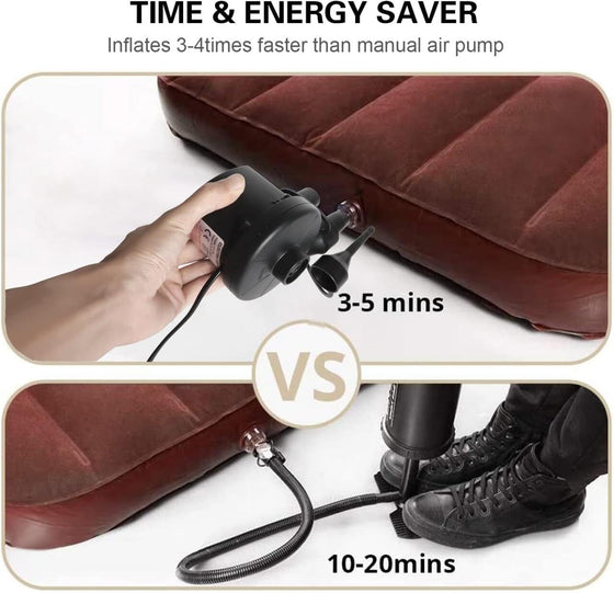 Inflador Eléctrico Portátil 2 en 1 240V/12V