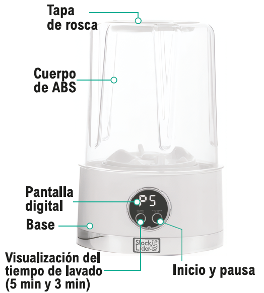 Mini lavadora portátil recargable | ViamoMas