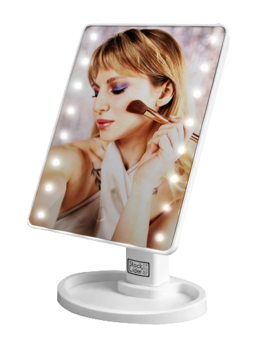 Espejo giratorio 16 LED para maquillaje