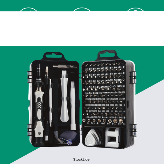 Estuche de destornilladores de precisión 120 pcs