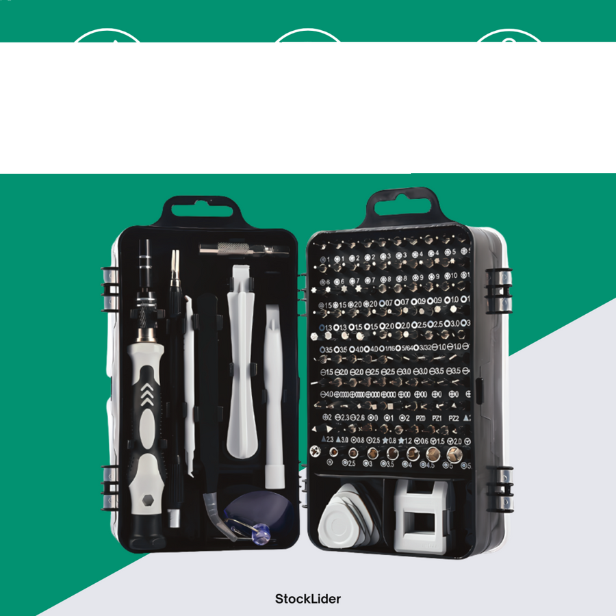 Estuche de destornilladores de precisión 120 pcs