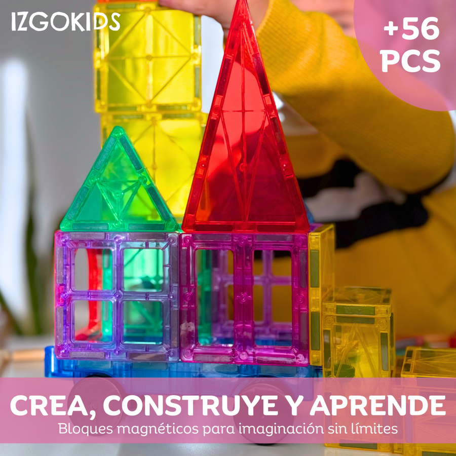 Bloques magnéticos 57 piezas para niños