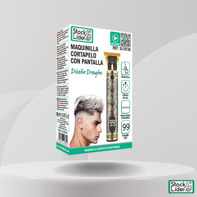 Maquinilla cortapelo con pantalla USB-C