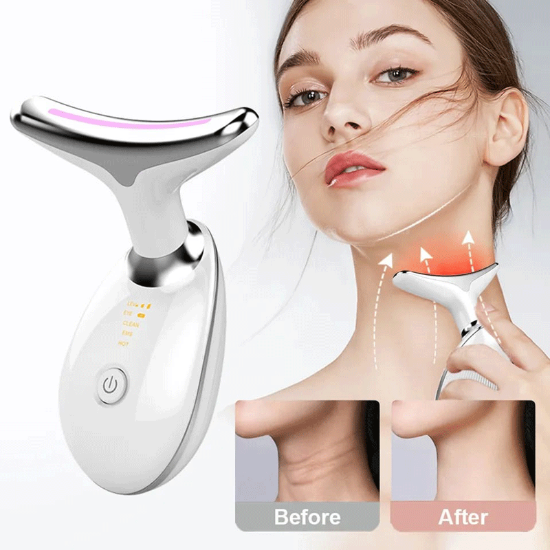 Masajeador antiarrugas facial 7 luces