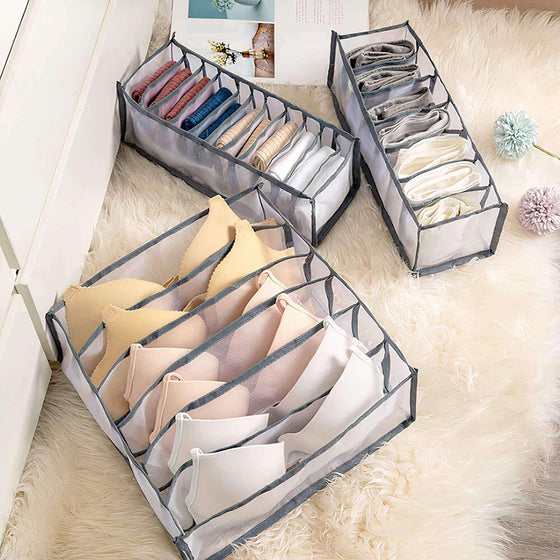 Organizadores ropa interior cajón 6 uds