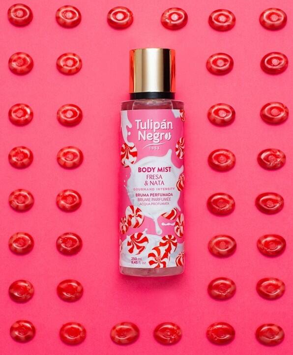 Body Mist Fresa y Nata 250ml | Tulipán Negro
