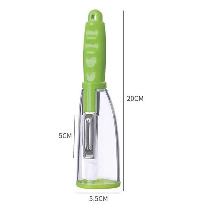 Pelador con contenedor para cocina