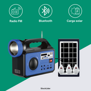 Batería portátil con placa solar | ViamoMas