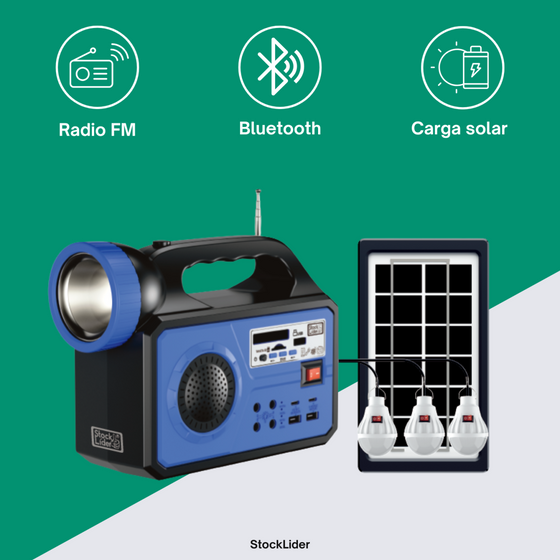 Batería portátil con placa solar | ViamoMas