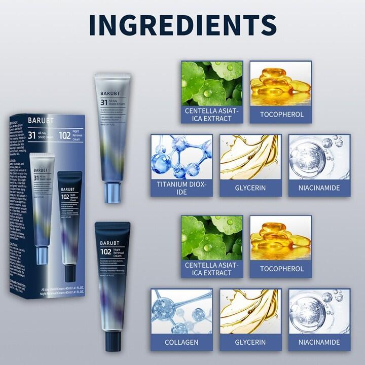Crema facial día y noche 30+30g JAYSUING