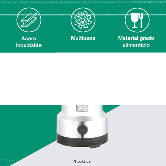 Moledor de café eléctrico de acero inoxidable