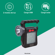 Lámpara solar portátil recargable | ViamoMas