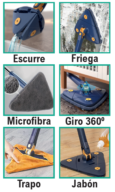 Mopa triangular giratoria 360º | ViamoMas