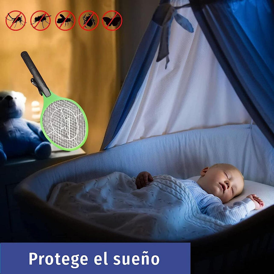 Raqueta matamoscas USB recargable