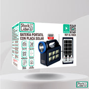 Batería portátil con placa solar | ViamoMas