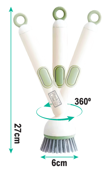 Cepillo multiusos con jabón integrado