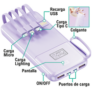 Powerbank carga rápida 10000mAh 22.5W