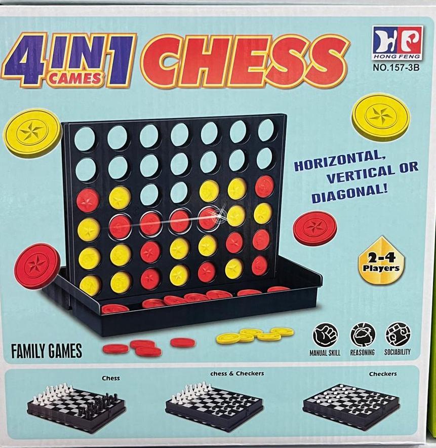 Juego 4 en Raya de Madera | ViamoMas