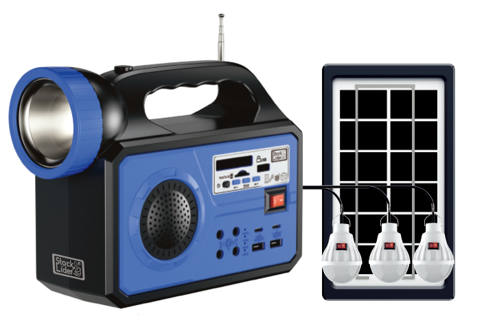 Batería portátil con placa solar | ViamoMas
