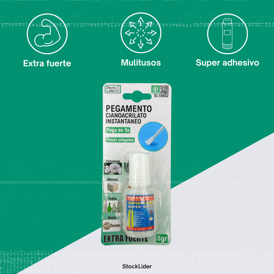 Pegamento cianoacrilato instantáneo