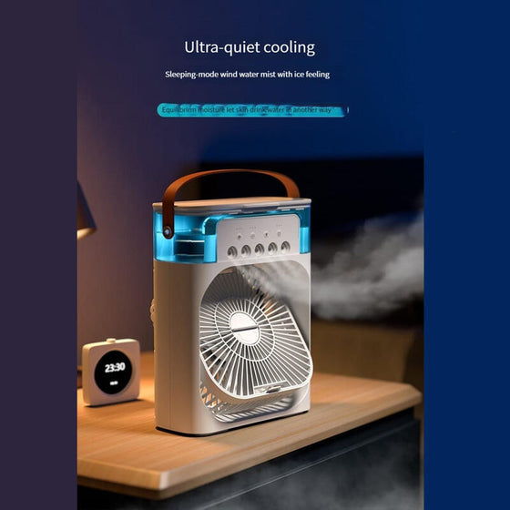 Ventilador de aire frío con agua RGB