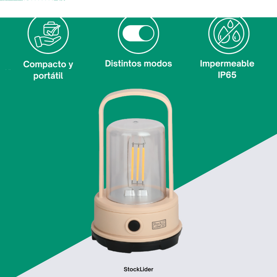 Lámpara de camping LED portátil | ViamoMas
