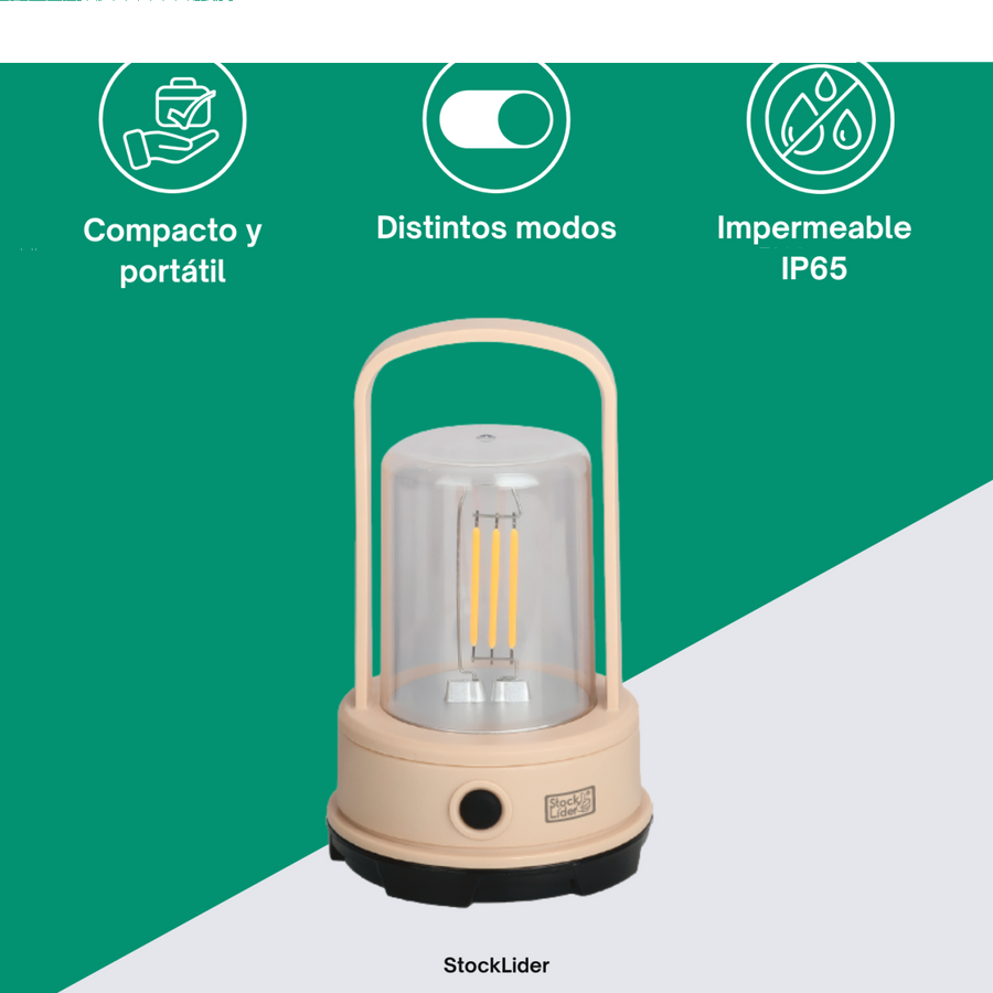 Lámpara de camping LED portátil | ViamoMas