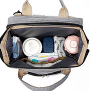 Mochila pañales con cuna plegable bebé