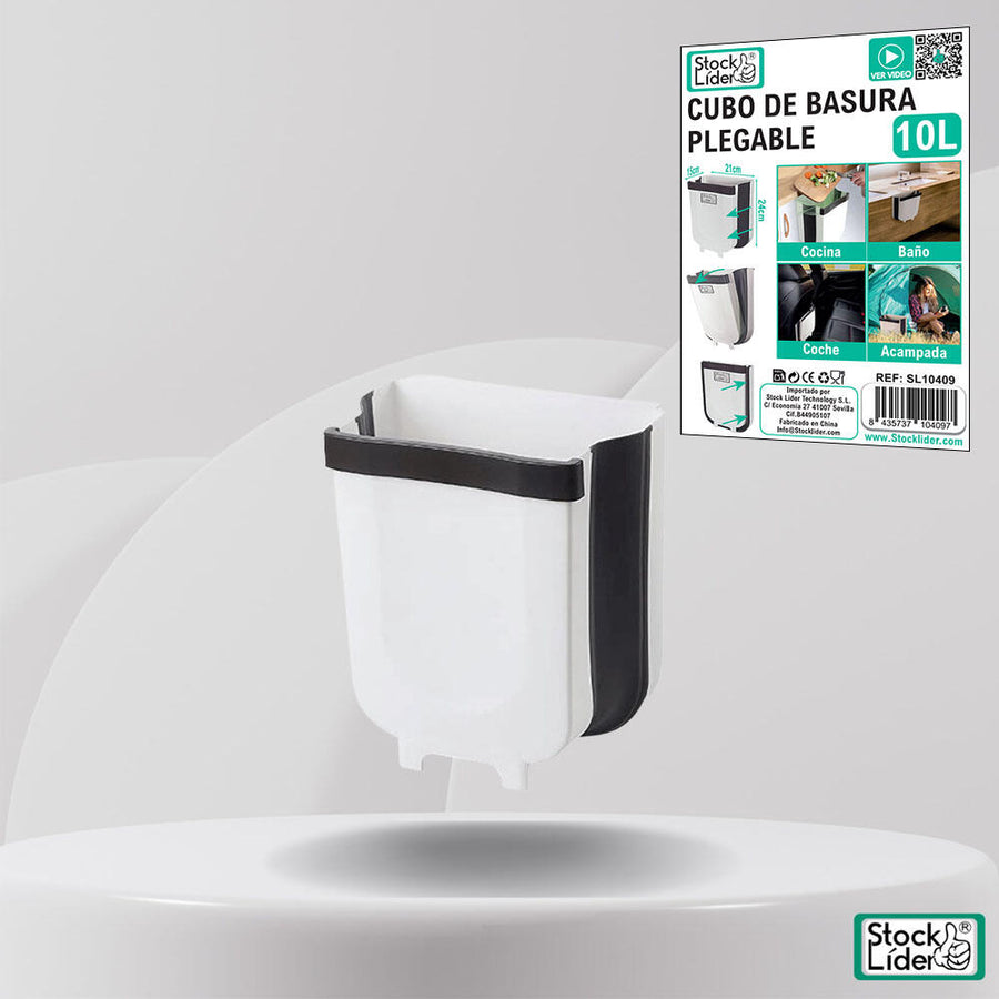 Cubo de basura plegable para cocina